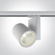3 Circuit Tracklight White Circular Cool White LED built in 3500lm 42W Aluminium One Light SKU:65614NT/W/C - Toplightco