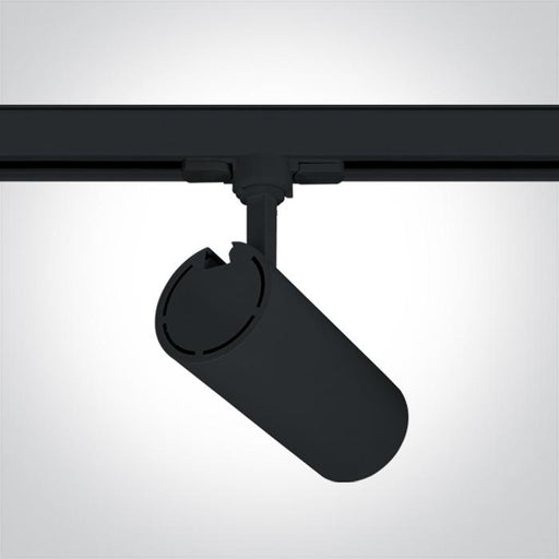 3 Circuit Tracklight Black Circular Cool White LED built in 2600lm 30W Aluminium One Light SKU:65642CT/B/C - Toplightco