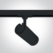 3 Circuit Tracklight Black Circular Warm White LED built in 2400lm 30W Aluminium One Light SKU:65642CT/B/W - Toplightco