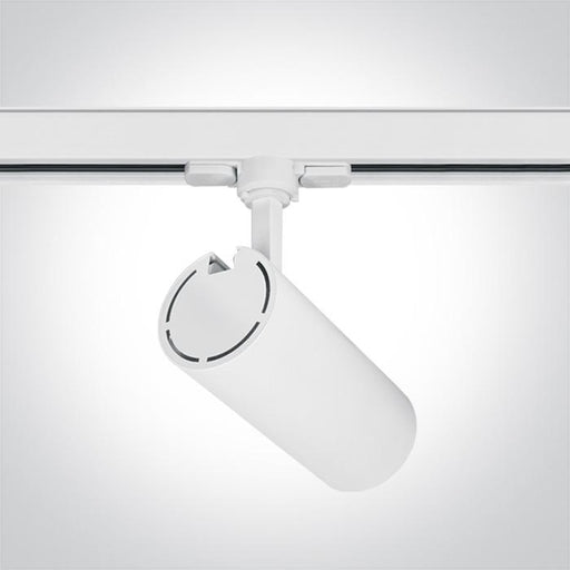 3 Circuit Tracklight White Circular Warm White LED built in 2400lm 30W Aluminium One Light SKU:65642CT/W/W - Toplightco