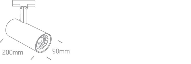 3 Circuit Tracklight Black Circular Cool White LED built in 2600lm 30W Aluminium One Light SKU:65642CT/B/C - Toplightco