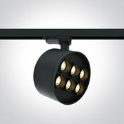 3 Circuit Tracklight Black Circular Warm White LED built in 2880lm 36W Aluminium One Light SKU:65656DT/B/W - Toplightco