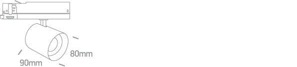 White 3 Circuit Tracklight 10W/15W/20W Adjustable power LED track spotlight, ideal for shops and showrooms.
 
 One Light SKU:65660AT/W/W