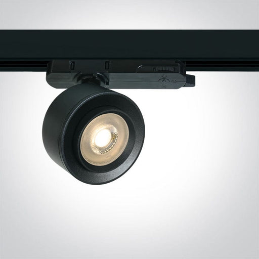 Black 18W LED zoomable track spotlight 15°-45° with removable honeycomb.

Complete with 450mA driver. 

 One Light SKU:65662AT/B/W