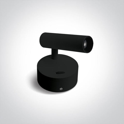 Wall Light Black Circular Warm white LED built in 160lm 3W Aluminium One Light SKU:65738/B/W - Toplightco