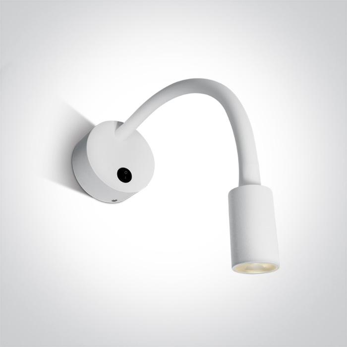 Wall & Ceiling Light White Circular Warm white LED built in 160lm 3W Aluminium One Light SKU:65738A/W/W - Toplightco
