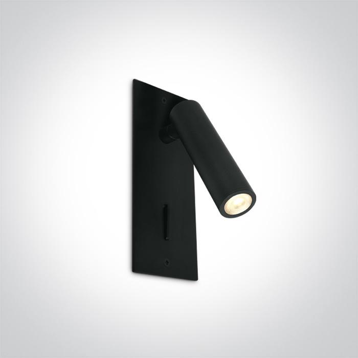 Wall & Ceiling Light Black Rectangular Warm white LED built in 150lm 3W Aluminium One Light SKU:65746R/B/W - Toplightco