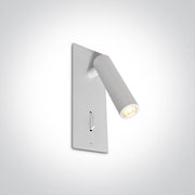 Wall & Ceiling Light White Rectangular Warm white LED built in 150lm 3W Aluminium One Light SKU:65746R/W/W - Toplightco
