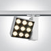 3 Circuit Tracklight White Rectangular Warm White LED built in 2400lm 30W Die Cast One Light SKU:65906BT/W/W - Toplightco