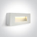 Wall & Ceiling Light White Rectangular Warm White LED Outdoor LED built in 350lm 5W Glass One Light SKU:67076A/W/W - Toplightco