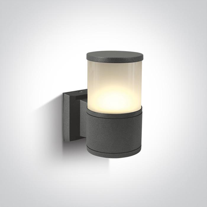 Wall Light Anthracite Rectangular Outdoor Replaceable lamp 20W Die Cast One Light SKU:67094/AN - Toplightco