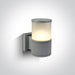 Wall Light Grey Rectangular Outdoor Replaceable lamp 20W Die Cast One Light SKU:67094/G - Toplightco