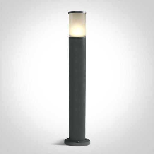 Light Post Anthracite Circular Outdoor Replaceable lamp 20W Die Cast One Light SKU:67102/AN - Toplightco
