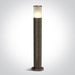 Light Post Rust Brown Circular Outdoor Replaceable lamp 20W Die Cast One Light SKU:67102/BR - Toplightco