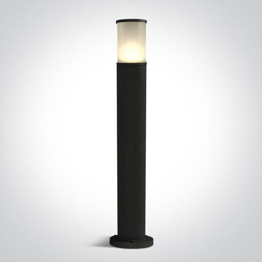 Light Post Black Circular Outdoor Replaceable lamp 20W Die Cast One Light SKU:67102/B - Toplightco