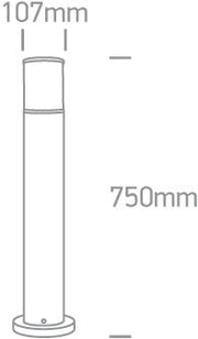 Light Post Anthracite Circular Outdoor Replaceable lamp 20W Die Cast One Light SKU:67102/AN - Toplightco