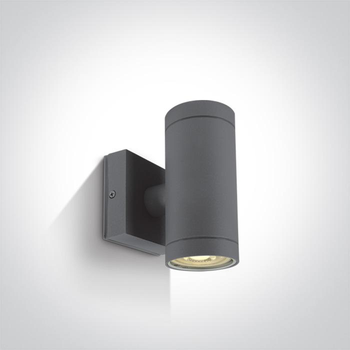 Wall & Ceiling Light Anthracite Circular Outdoor Replaceable lamp 2x35W Die Cast One Light SKU:67130/AN - Toplightco