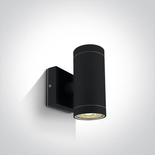 Wall & Ceiling Light Black Circular Outdoor Replaceable lamp 2x35W Die Cast One Light SKU:67130/B - Toplightco
