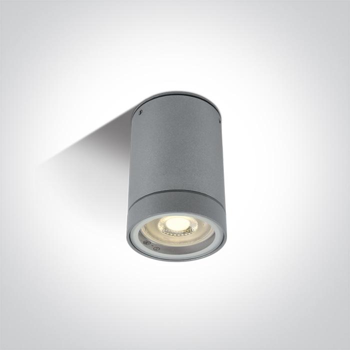 Wall & Ceiling Light Grey Circular Outdoor Replaceable lamp 35W Die Cast One Light SKU:67130C/G - Toplightco