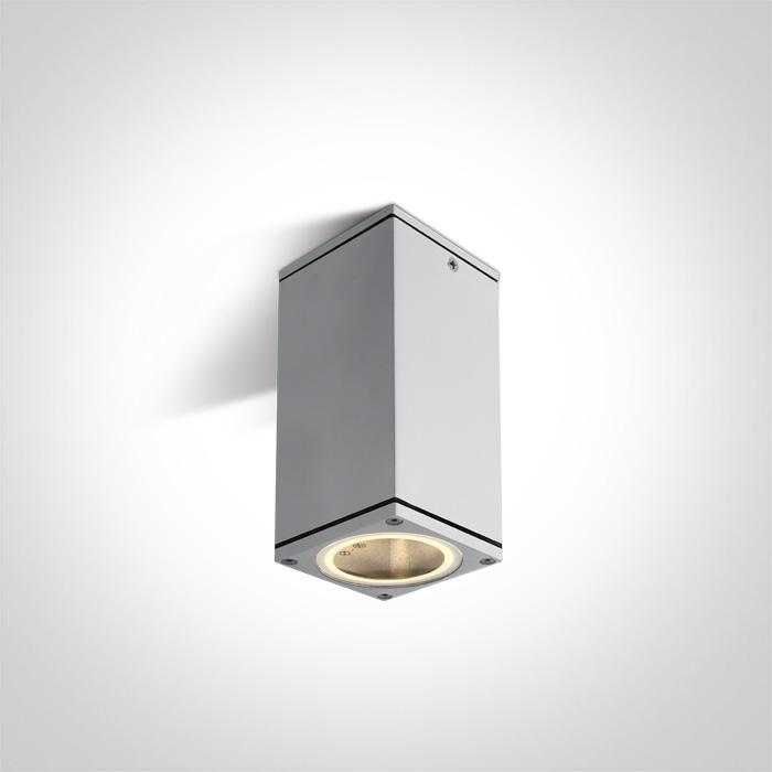 Wall & Ceiling Light White Rectangular Outdoor Replaceable lamp 35W Aluminium One Light SKU:67130DD/W - Toplightco