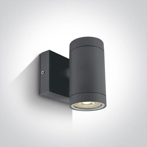 Wall & Ceiling Light Anthracite Circular Outdoor Replaceable lamp 35W Die Cast One Light SKU:67130E/AN - Toplightco