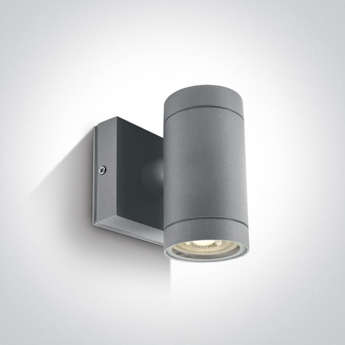 Wall & Ceiling Light Grey Circular Outdoor Replaceable lamp 35W Die Cast One Light SKU:67130E/G - Toplightco