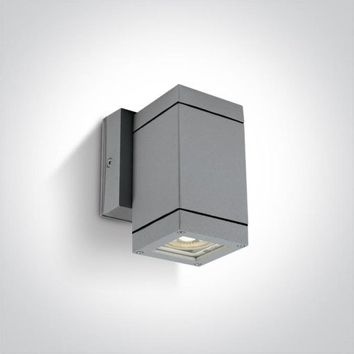 Wall & Ceiling Light Grey Rectangular Outdoor Replaceable lamp 35W Die Cast One Light SKU:67130F/G - Toplightco