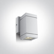 Wall & Ceiling Light White Rectangular Outdoor Replaceable lamp 35W Die Cast One Light SKU:67130F/W - Toplightco