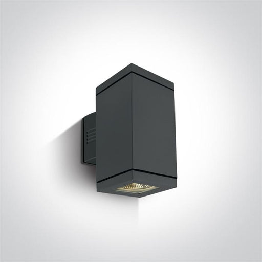 Wall & Ceiling Light Anthracite Rectangular Outdoor Replaceable lamp 2X75W Die Cast One Light SKU:67132A/AN - Toplightco