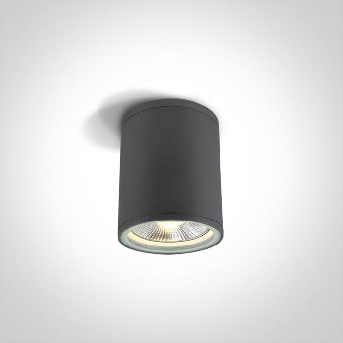 Wall & Ceiling Light Anthracite Circular Outdoor Replaceable lamp 75W Die Cast One Light SKU:67132C/AN - Toplightco