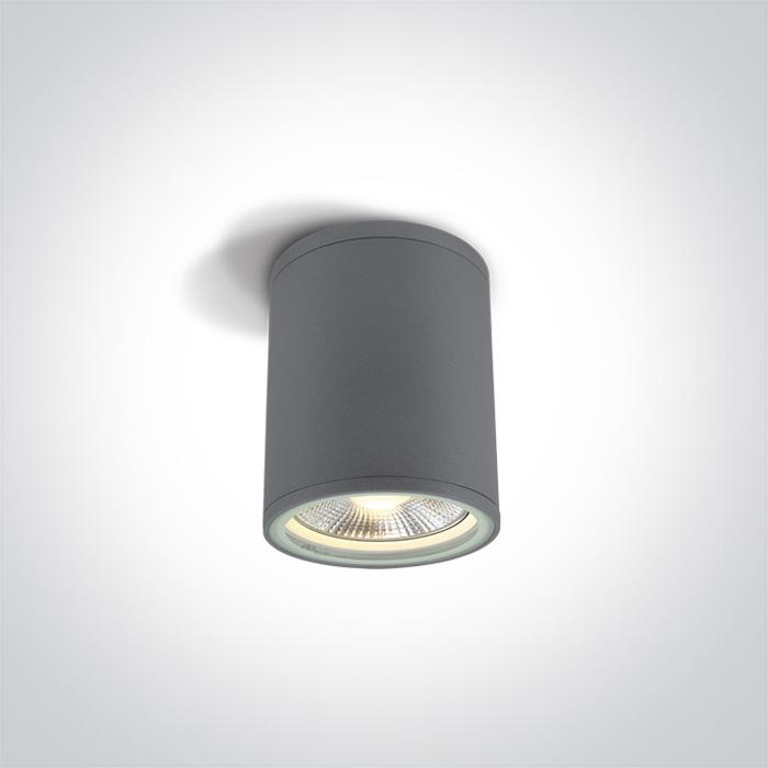 Wall & Ceiling Light Grey Circular Outdoor Replaceable lamp 75W Die Cast One Light SKU:67132C/G - Toplightco