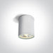 Wall & Ceiling Light White Circular Outdoor Replaceable lamp 75W Die Cast One Light SKU:67132C/W - Toplightco