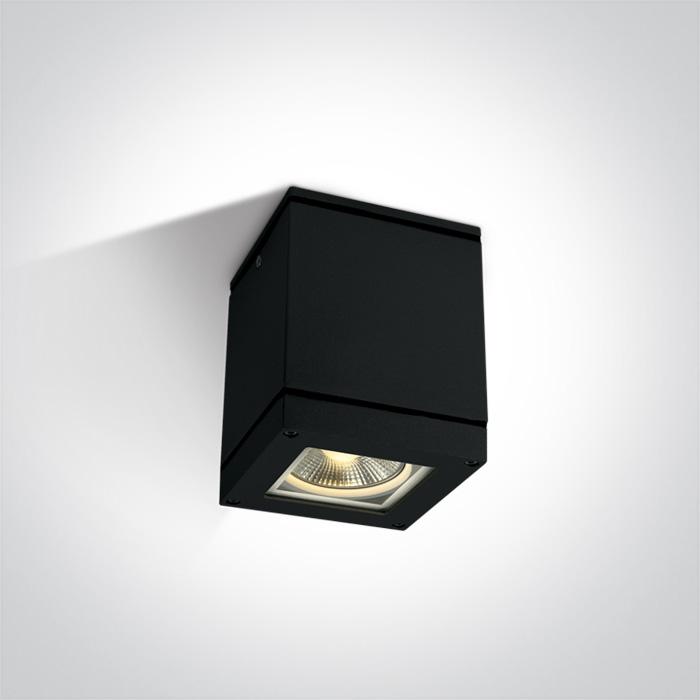 Wall & Ceiling Light Black Circular Outdoor Replaceable lamp 75W Die Cast One Light SKU:67132D/B - Toplightco