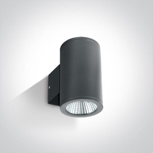 Wall & Ceiling Light Anthracite Circular Warm white LED Outdoor LED built in 2x440lm 2x6W Die Cast One Light SKU:67138/AN/W - Toplightco