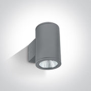 Wall & Ceiling Light Grey Circular Warm white LED Outdoor LED built in 2x440lm 2x6W Die Cast One Light SKU:67138/G/W - Toplightco