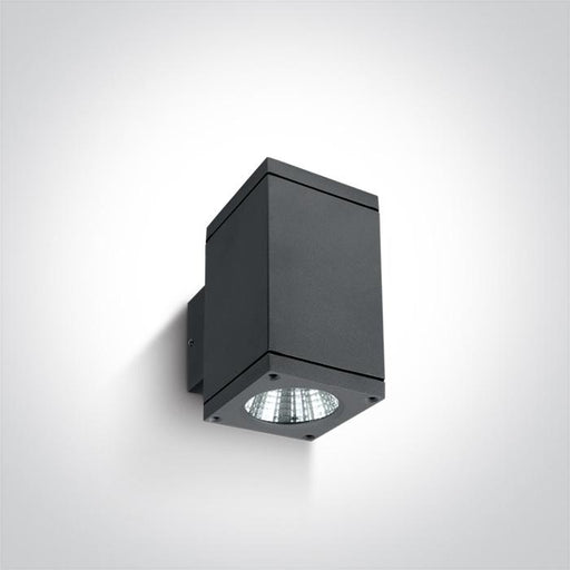Wall & Ceiling Light Anthracite Rectangular Warm white LED Outdoor LED built in 2x440lm 2x6W Die Cast One Light SKU:67138A/AN/W - Toplightco