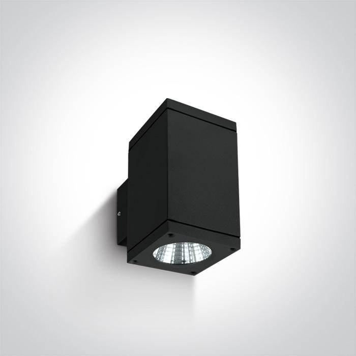 Wall & Ceiling Light Black Rectangular Warm white LED Outdoor LED built in 2x440lm 2x6W Die Cast One Light SKU:67138A/B/W - Toplightco