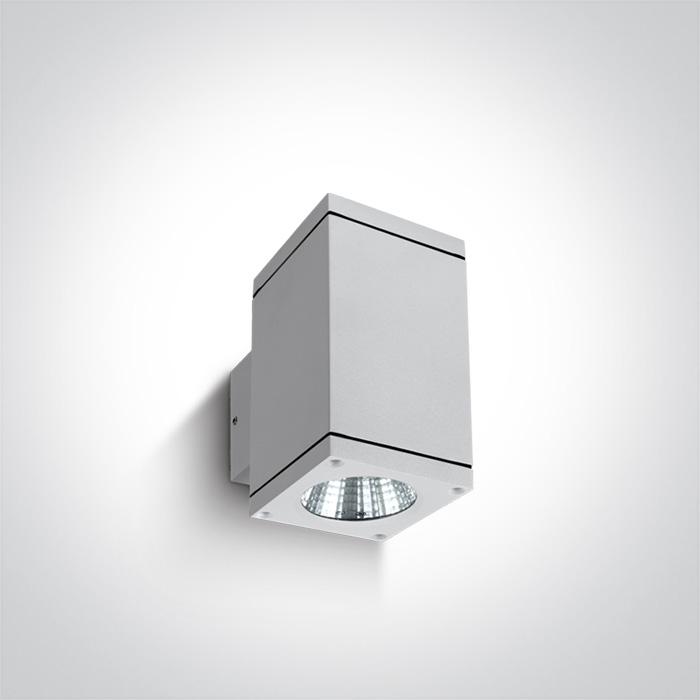 Wall & Ceiling Light White Rectangular Warm white LED Outdoor LED built in 2x440lm 2x6W Die Cast One Light SKU:67138A/W/W - Toplightco