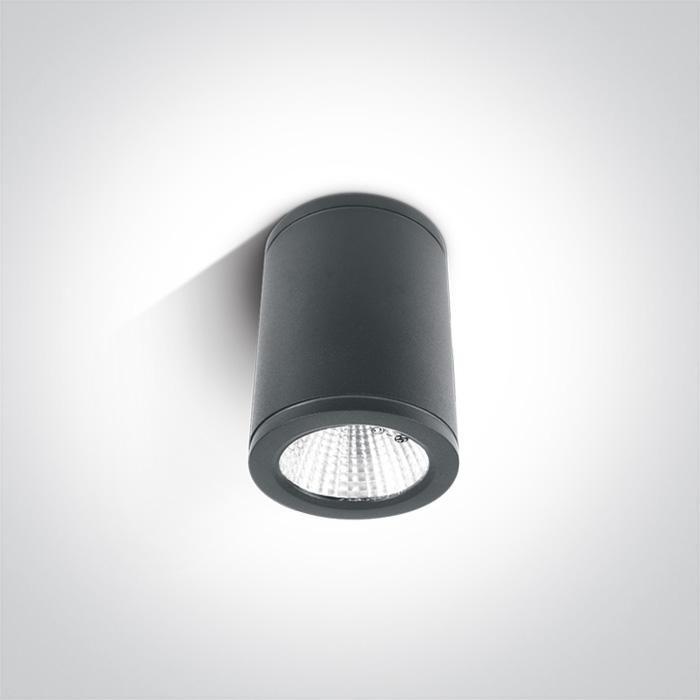 Wall & Ceiling Light Anthracite Circular Warm white LED Outdoor LED built in 440lm 6W Die Cast One Light SKU:67138C/AN/W - Toplightco
