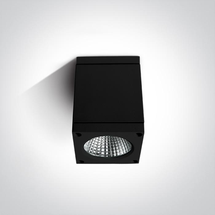 Wall & Ceiling Light Black Rectangular Warm white LED Outdoor LED built in 440lm 6W Die Cast One Light SKU:67138D/B/W - Toplightco