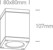 Wall & Ceiling Light Anthracite Rectangular Warm white LED Outdoor LED built in 440lm 6W Die Cast One Light SKU:67138D/AN/W - Toplightco