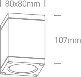 Wall & Ceiling Light Anthracite Rectangular Warm white LED Outdoor LED built in 440lm 6W Die Cast One Light SKU:67138D/AN/W - Toplightco