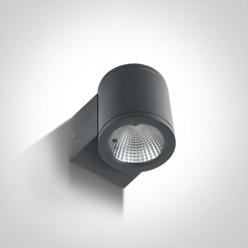Wall & Ceiling Light Anthracite Circular Warm white LED Outdoor LED built in 440lm 6W Die Cast One Light SKU:67138E/AN/W - Toplightco