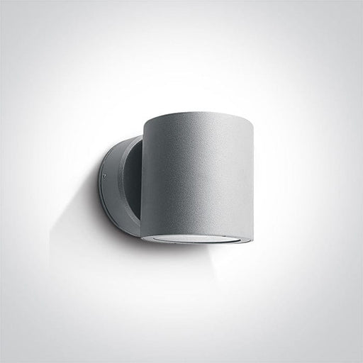 Grey Led 6x1w Dl Ip54 230v Outdoor Wall Cylinder, Ip54 - Toplightco