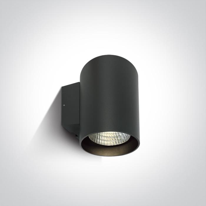 Wall & Ceiling Light Anthracite Circular Cool White LED Dimmable Outdoor LED built in 1400lm 20W Die Cast One Light SKU:67138EL/AN/C - Toplightco