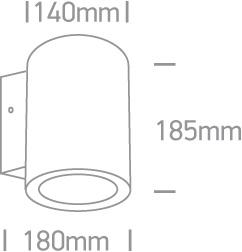 Wall & Ceiling Light Anthracite Circular Warm White LED Dimmable Outdoor LED built in 1400lm 20W Die Cast One Light SKU:67138EL/AN/W - Toplightco