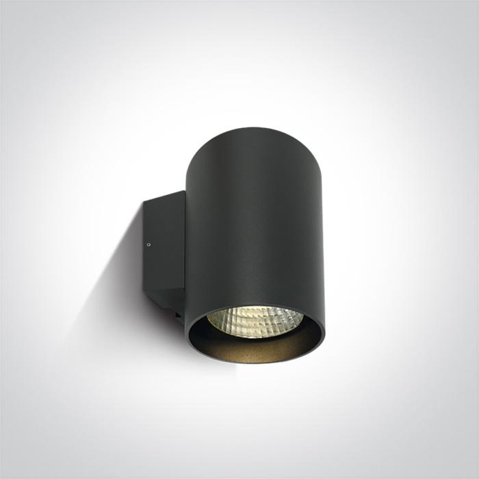 Wall & Ceiling Light Anthracite Circular Warm White LED Dimmable Outdoor LED built in 1400lm 20W Die Cast One Light SKU:67138EL/AN/W - Toplightco