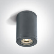 Anthracite GU10 tubular ceiling light, IP65.

 

 One Light SKU:67142A/AN