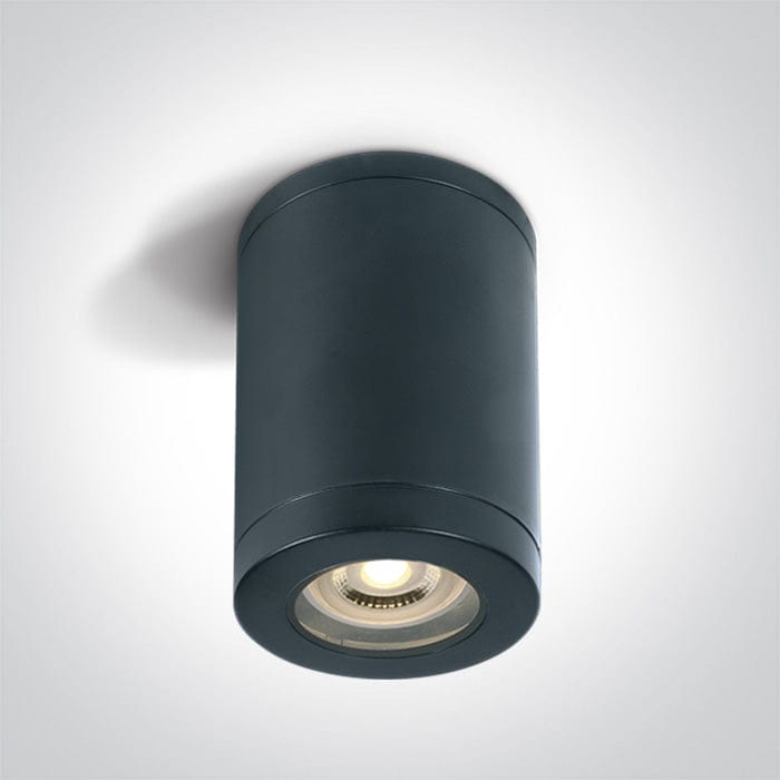 Black GU10 tubular ceiling light, IP65.

 

 One Light SKU:67142A/B
