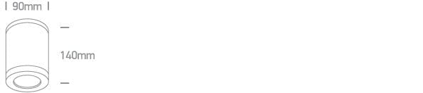 Black GU10 tubular ceiling light, IP65.

 

 One Light SKU:67142B/B